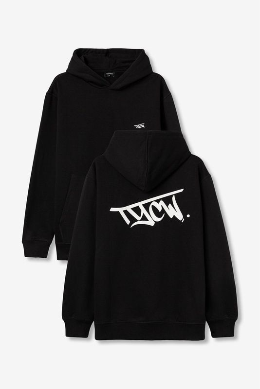 Hoody zwart Tiffosi met backprint Julian