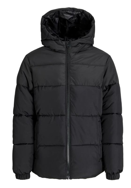 Jack &amp; Jones – Zwarte Puffer met kap