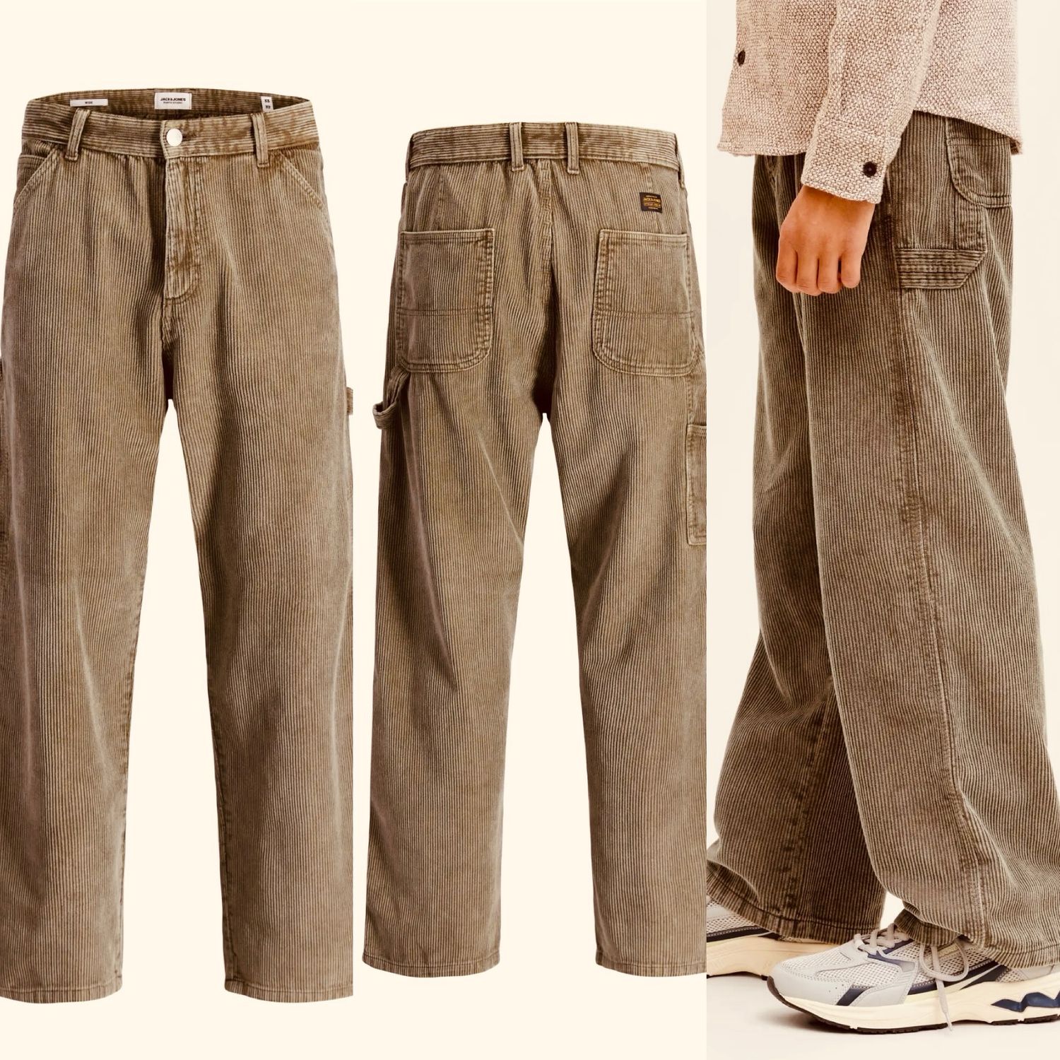 Velours skatebroek JACK &amp; JONES JUNIOR JPSTALEX HUNTER CORDUROY CARPENTER