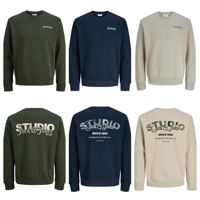 JACK &amp; JONES JUNIOR sweater mét backprint JJYUKI Back Sweat Crew