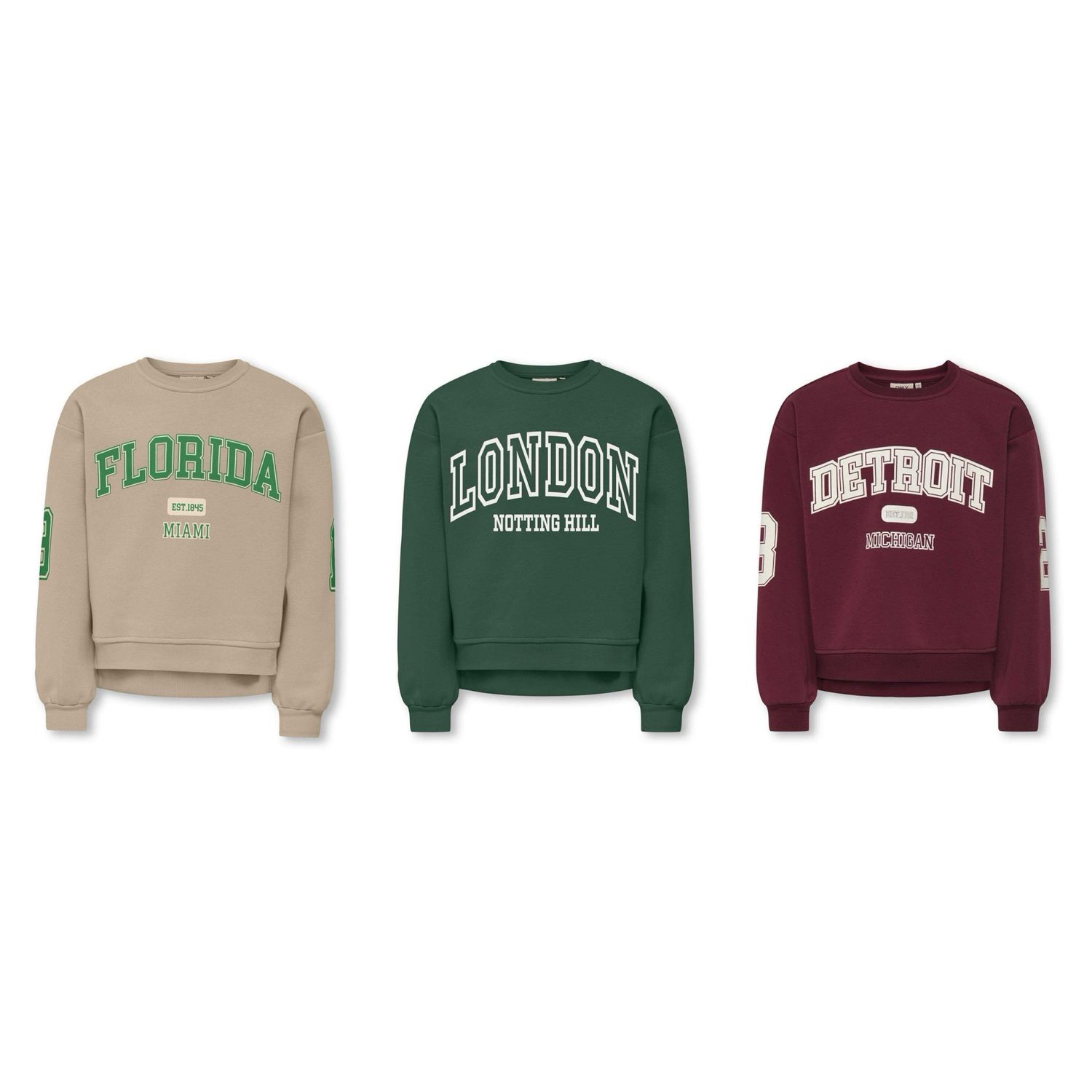 College Sweater Girls – Florida / London / Detroit