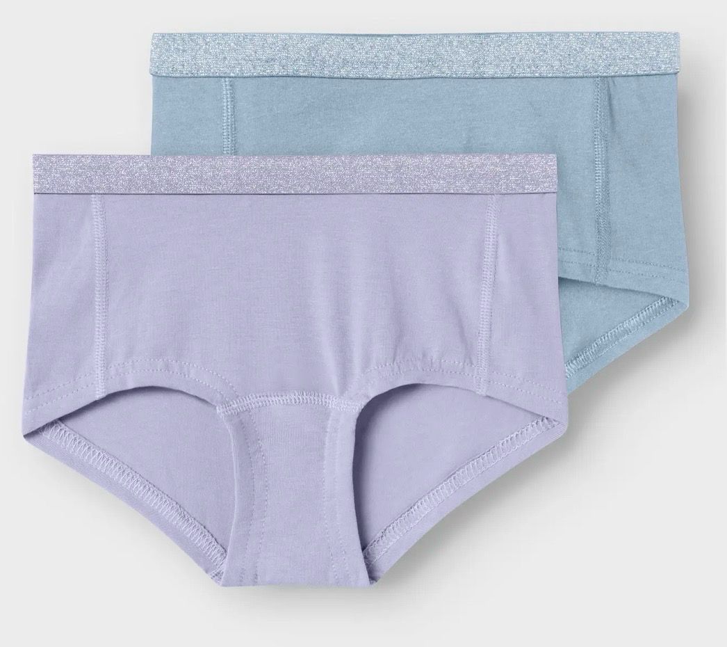Comfortabele meisjes hipsters van katoen – zacht en rekbaar blauw/paars