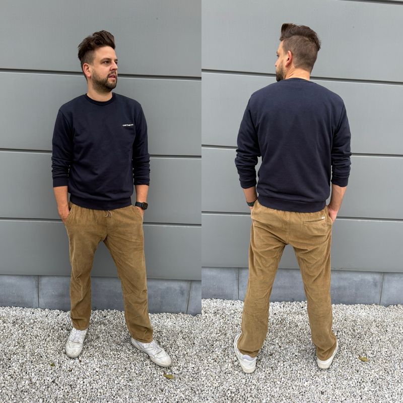 Velours broeken JJ REBEL JREBKENNI RELAXED JOGGER