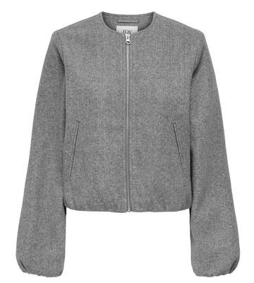 JDY Grijze Bombervest jdyofir