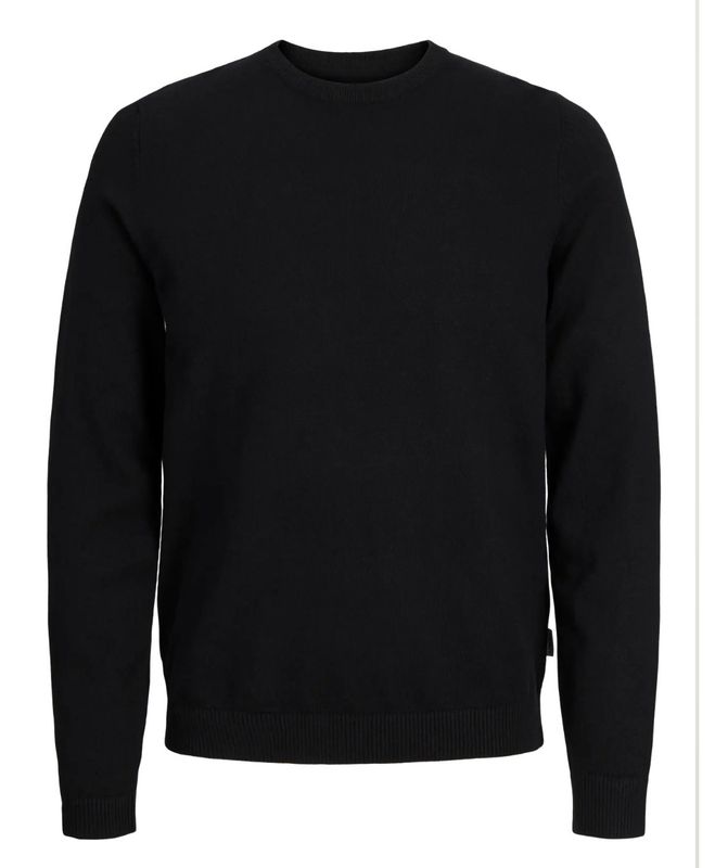 JREBCALLUM KNIT CREW NECK NOOS zwart