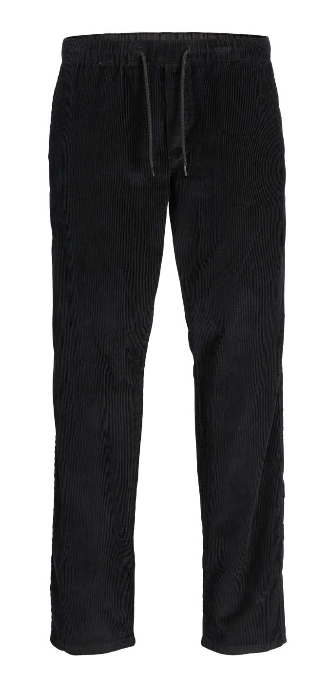 Velours broeken JJ REBEL JREBKENNI RELAXED JOGGER zwart