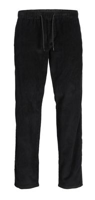 Velours broeken JJ REBEL JREBKENNI RELAXED JOGGER zwart