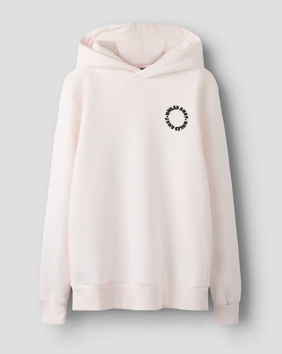 NLFNILED LS BRU SWEAT Hoody met backprint.