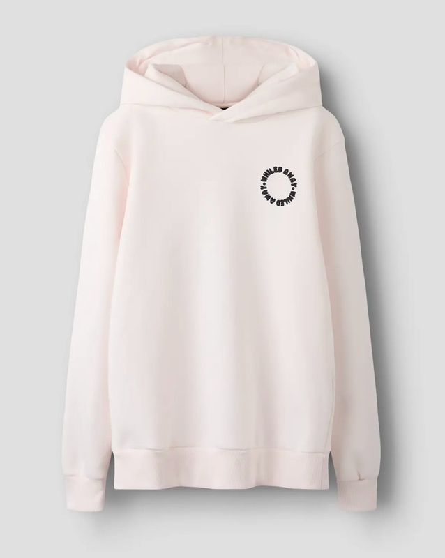 NLFNILED LS BRU SWEAT Hoody met backprint.
