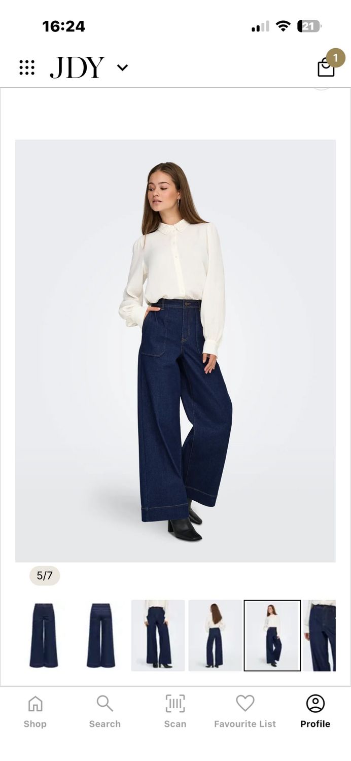 JDYFELINA-FINA dark blue denim