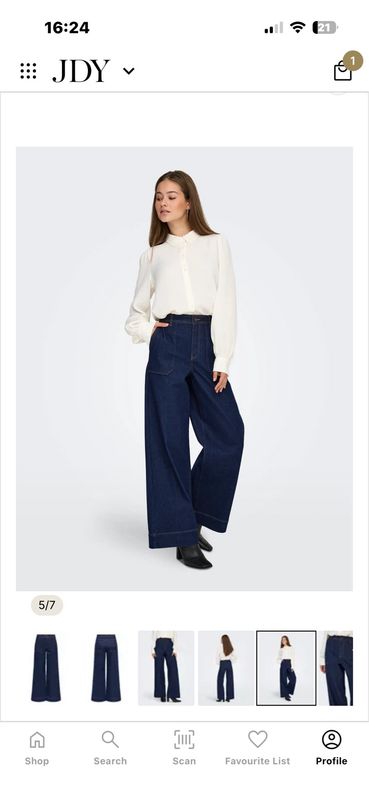 JDYFELINA-FINA dark blue denim