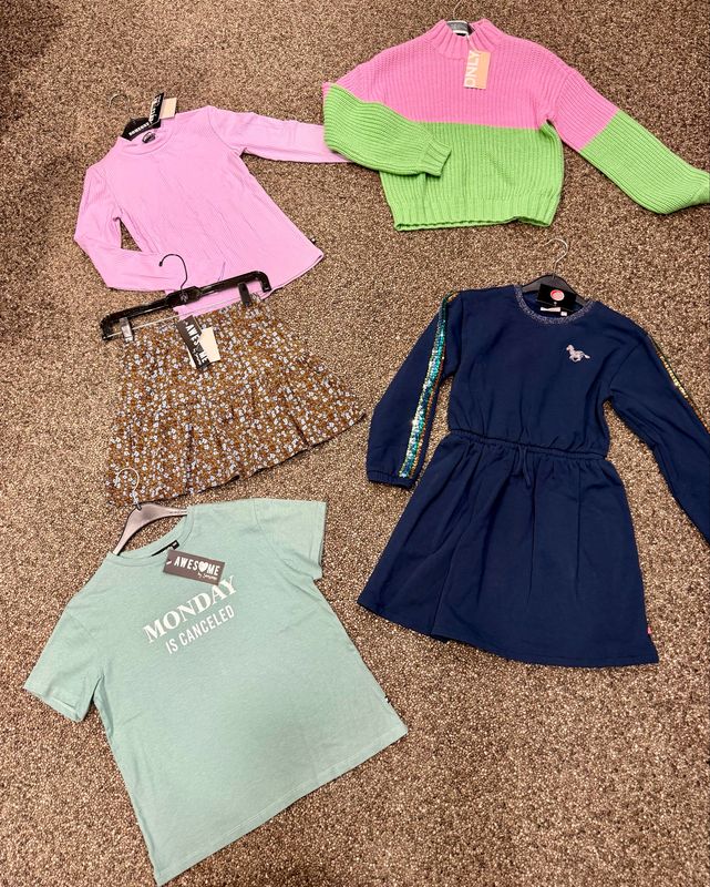 Voordeelpakket meisjes 5 stuks maat 140