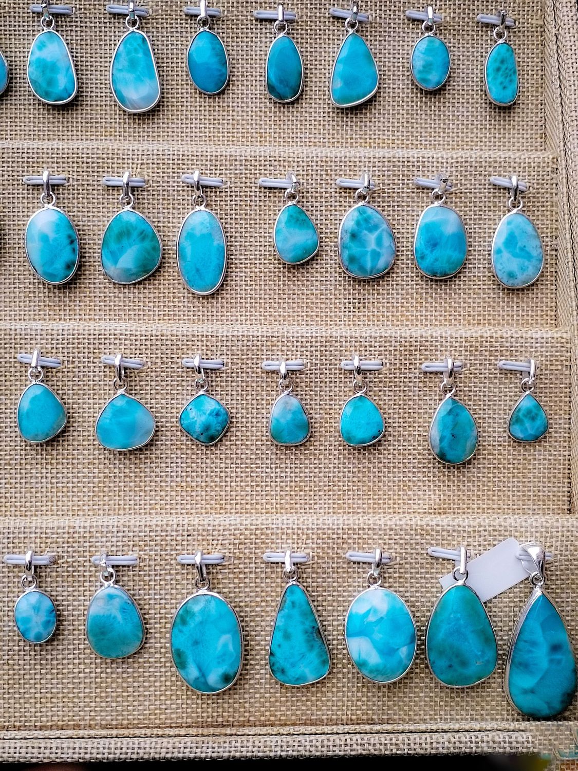 Colgante Larimar de Santo Domingo