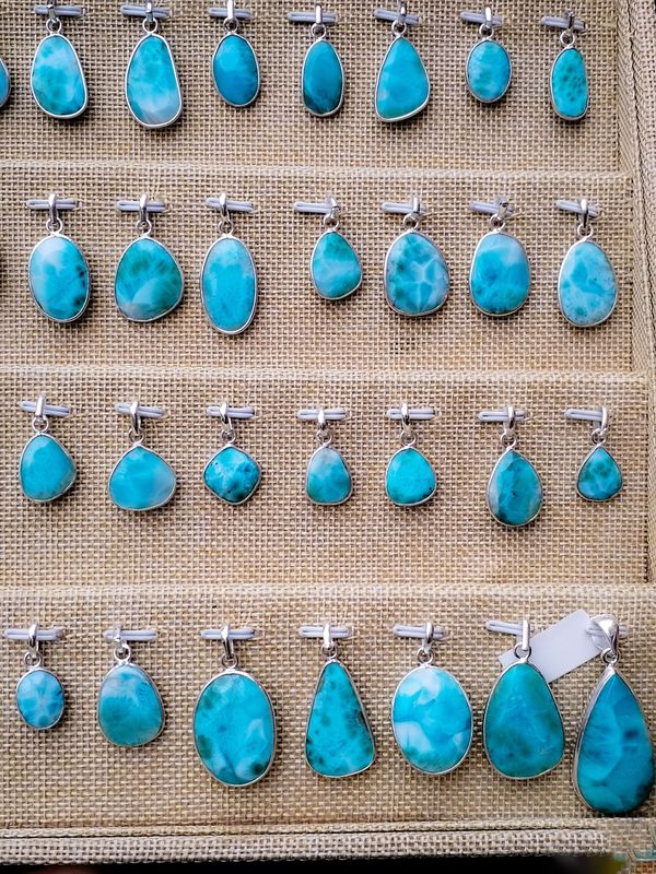 Colgante Larimar de Santo Domingo