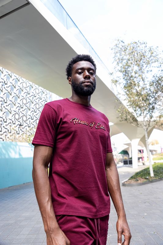 Maroon 3D Summer Matching Outfit