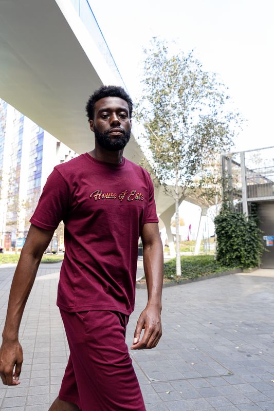 Maroon 3D Summer Matching Outfit