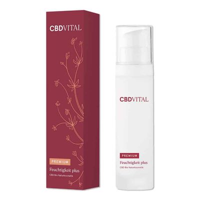 CBD VITAL – Premium – Feuchtigkeit plus – CBD Creme mit (50mg) CBD – 50ml