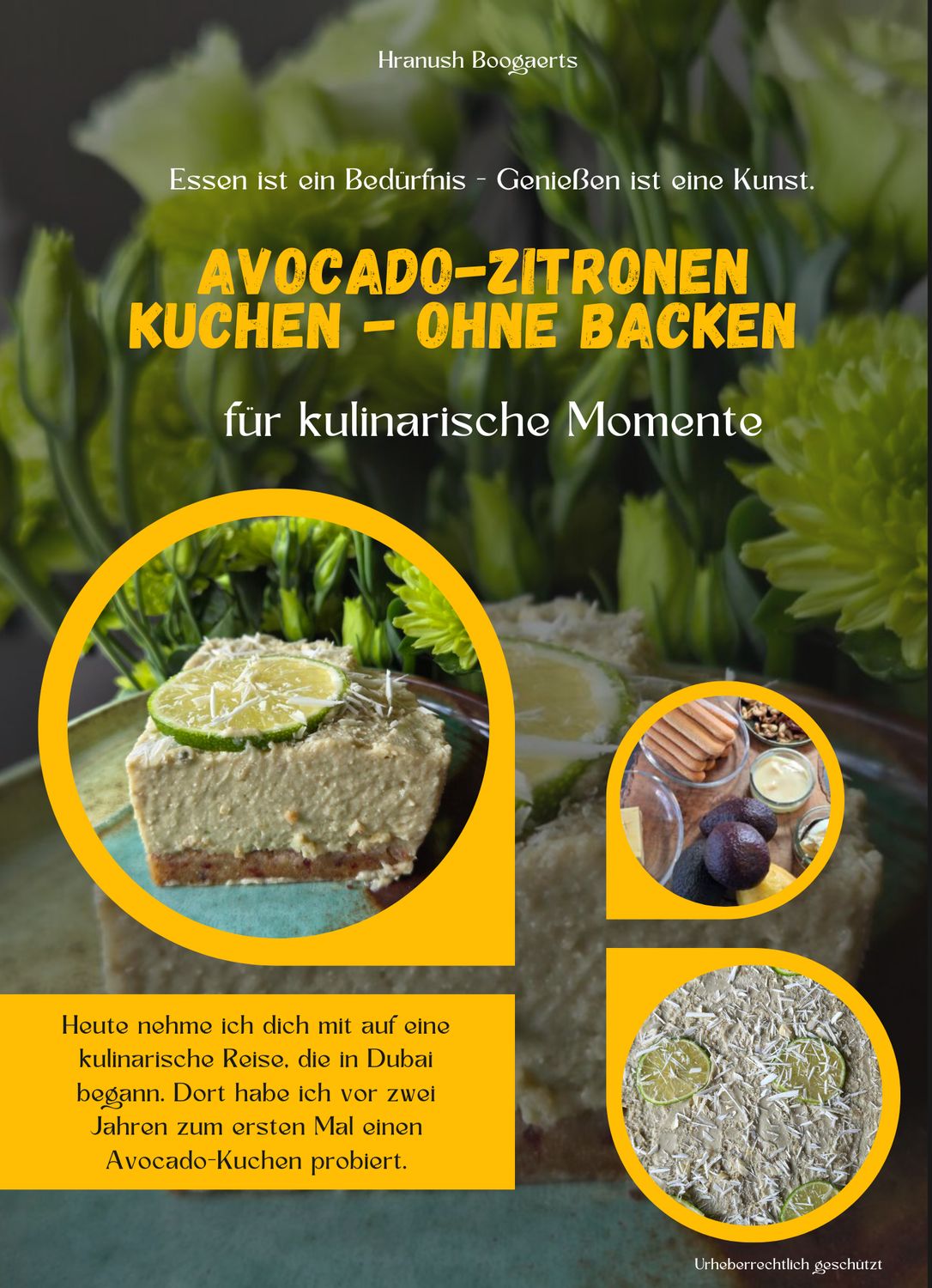Avocado-Zitronen Kuchen– Cremiger Sommer-Cheesecake ohne Backen