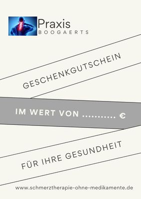 Gutschein - Praxis für Physikalische Schmerztherapie & Nadelepilation - Boogaerts