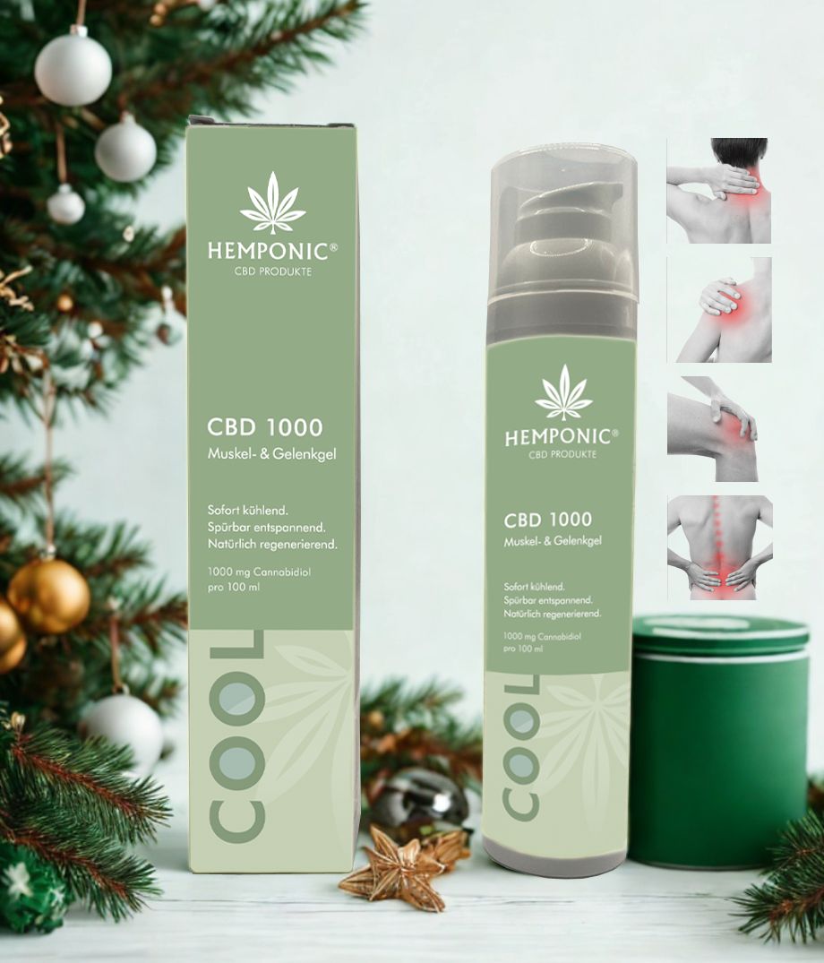 HEMPONIC CBD 1000 mg &quot;Cool&quot; Muskel- &amp; Gelenkgel – Natürlich. Beruhigend. Effektiv.