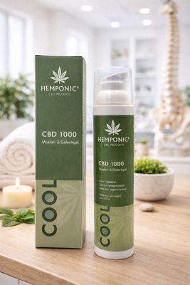 HEMPONIC CBD 1000 mg "Cool" Muskel- & Gelenkgel – Natürlich. Beruhigend. Effektiv. HEMPONIC CBD 1000 mg "Cool" Muskel- & Gelenkgel – Natürlich. Beruhigend. Effektiv.