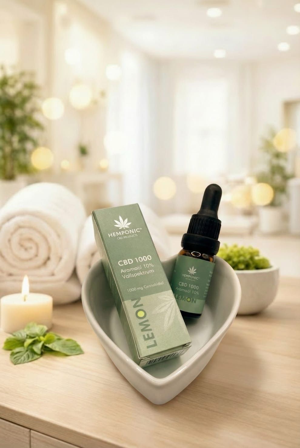 Hemponic 🍋 Lemon CBD Öl 10 % – Frische Zitrusnote