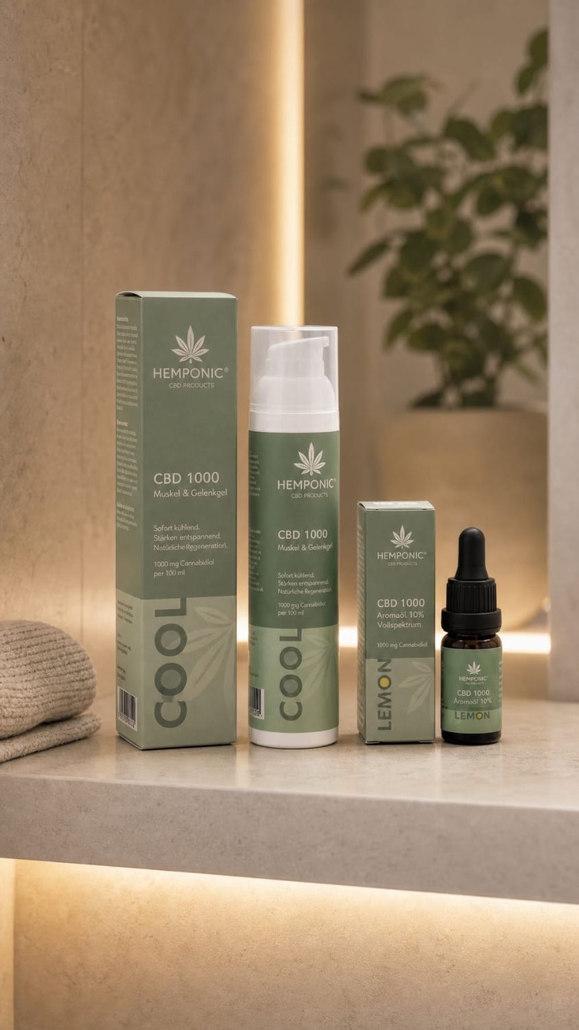 HEMPONIC - CBD Gel & CBD "🍋Lemon" Aromaöl - 1000MG