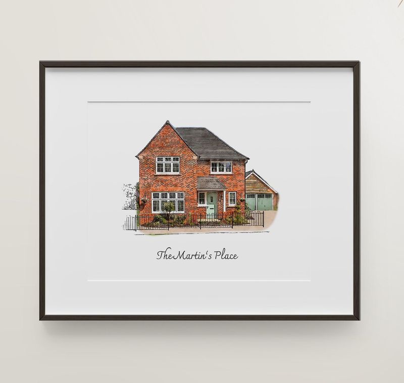 House Watercolour Portrait