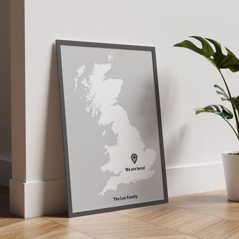 We are here! Great Britain Print