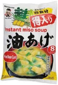 Miso Soup Bean Card 8p / 8食入みそ汁 油あげ