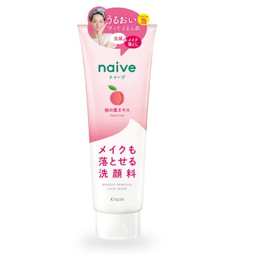 Naive Make Removal / ナイーブ ﾒｲｸも落とせる洗顔料　桃