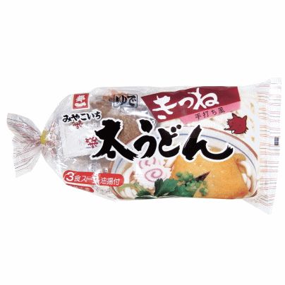 kitsune Udon 3p / きつね太うどん 3食入
