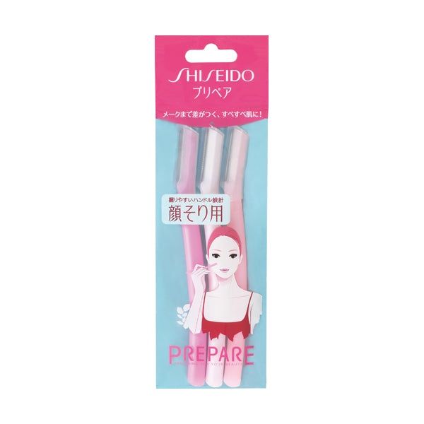 Prepare Facial Razor 3p / ﾌﾟﾘﾍﾟｱ 顔そり用 3本入
