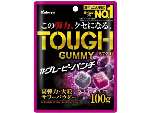 Tough Gummy Grape 100g / ﾀﾌｸﾞﾐ ｸﾞﾚｰﾋﾟｰﾊﾟﾝﾁ