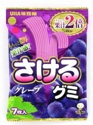 Sakeru Gummy Grape 42g / さけるｸﾞﾐ ｸﾞﾚｰﾌﾟ