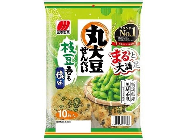 MarudaizuCracker Edamame / 丸大豆せんべい枝豆 10枚入り MarudaizuCracker Edamame / 丸大豆せんべい枝豆 10枚入り