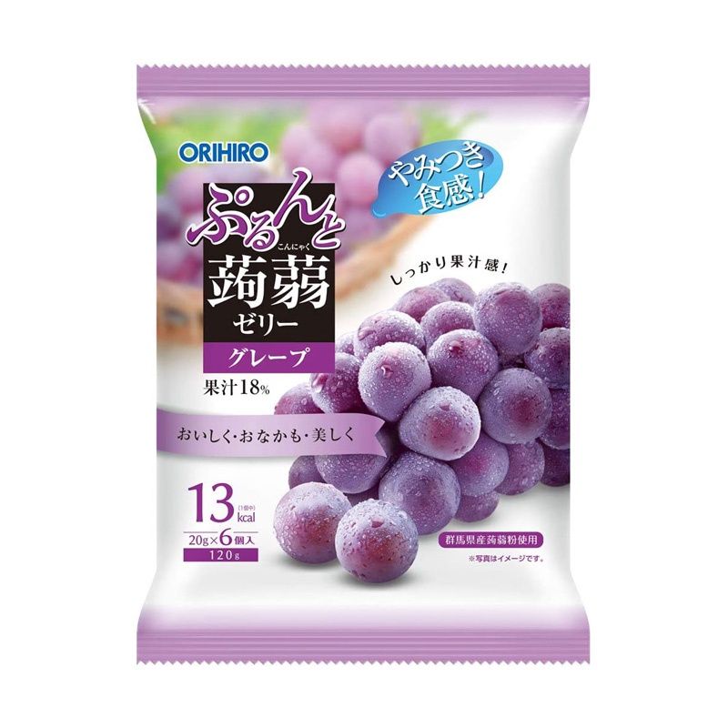Purun Konnyaku Grape / ぷるんと蒟蒻 ｸﾞﾚｰﾌﾟ