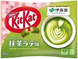 Kit Kat Matcha Latte / ｷｯﾄｶｯﾄ 抹茶ﾗﾃ 10枚入り