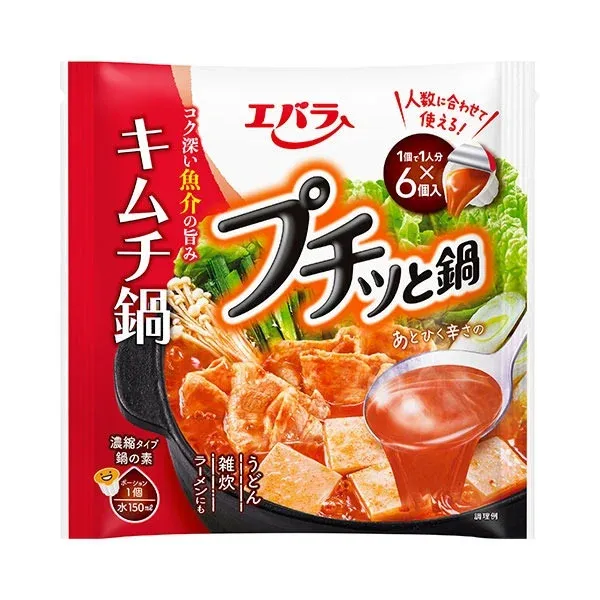 Puchitto Nabe Kimchi 6p / プチッと鍋 キムチ鍋 Puchitto Nabe Kimchi 6p / プチッと鍋 キムチ鍋