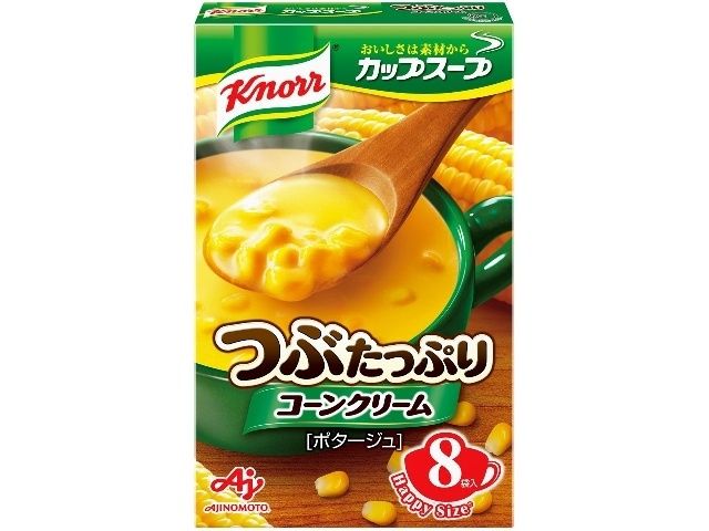 Tsubu Corn Cream 8P / ﾂﾌﾞたっぷりｺｰﾝｸﾘｰﾑ 8袋