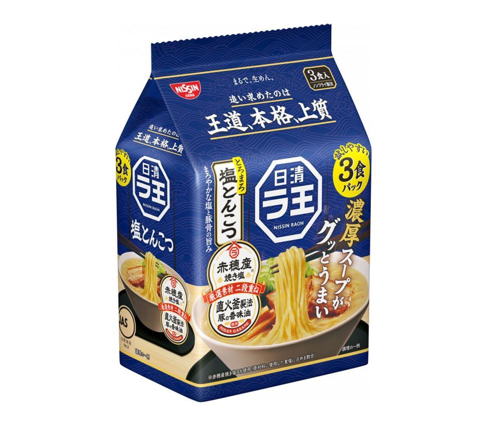 Rao Shio Tonkotsu 3P / ラ王 塩とんこつ 3食入 Rao Shio Tonkotsu 3P / ラ王 塩とんこつ 3食入