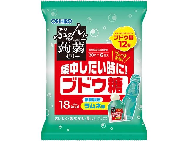 Konjac Jelly Ramune / ぷるんと蒟蒻 ﾌﾞﾄﾞｳ糖