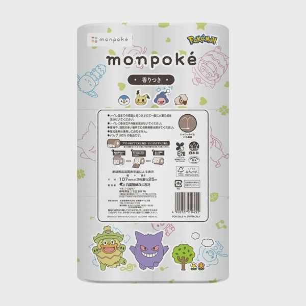 Monpoke Toilet paper 12P / ﾓﾝﾎﾟｹ ﾄｲﾚｯﾄﾍﾟｰﾊﾟｰ