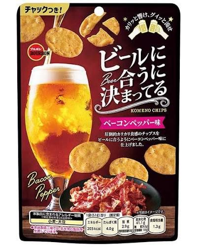 Rice Chips Bacon Pepper / ﾋﾞｰﾙに合う ﾍﾞｰｺﾝﾍﾟｯﾊﾟｰ