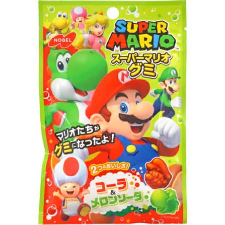 Super Mario Soft Gummy Cola&Melon Soda / スーパーマリオ グミ コーラ&メロンソーダ Super Mario Soft Gummy Cola&Melon Soda / スーパーマリオ グミ コーラ&メロンソーダ