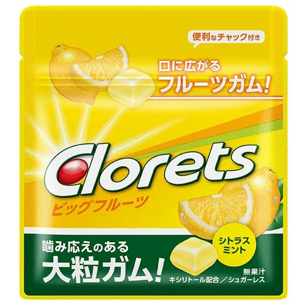 Clorets Citrus Mint Pouch / クロレッツ シトラスミント Clorets Citrus Mint Pouch / クロレッツ シトラスミント
