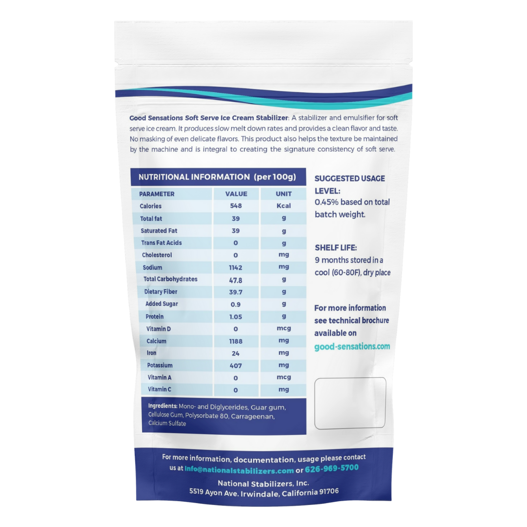 Soft Serve Ice Cream Stabilizer