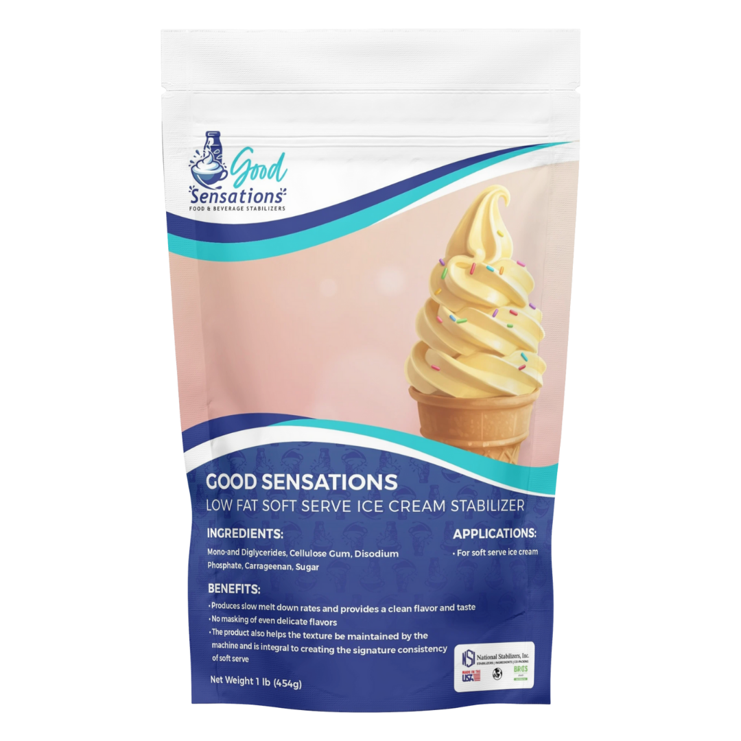 Low Fat Soft Serve Ice Cream Stabilizers