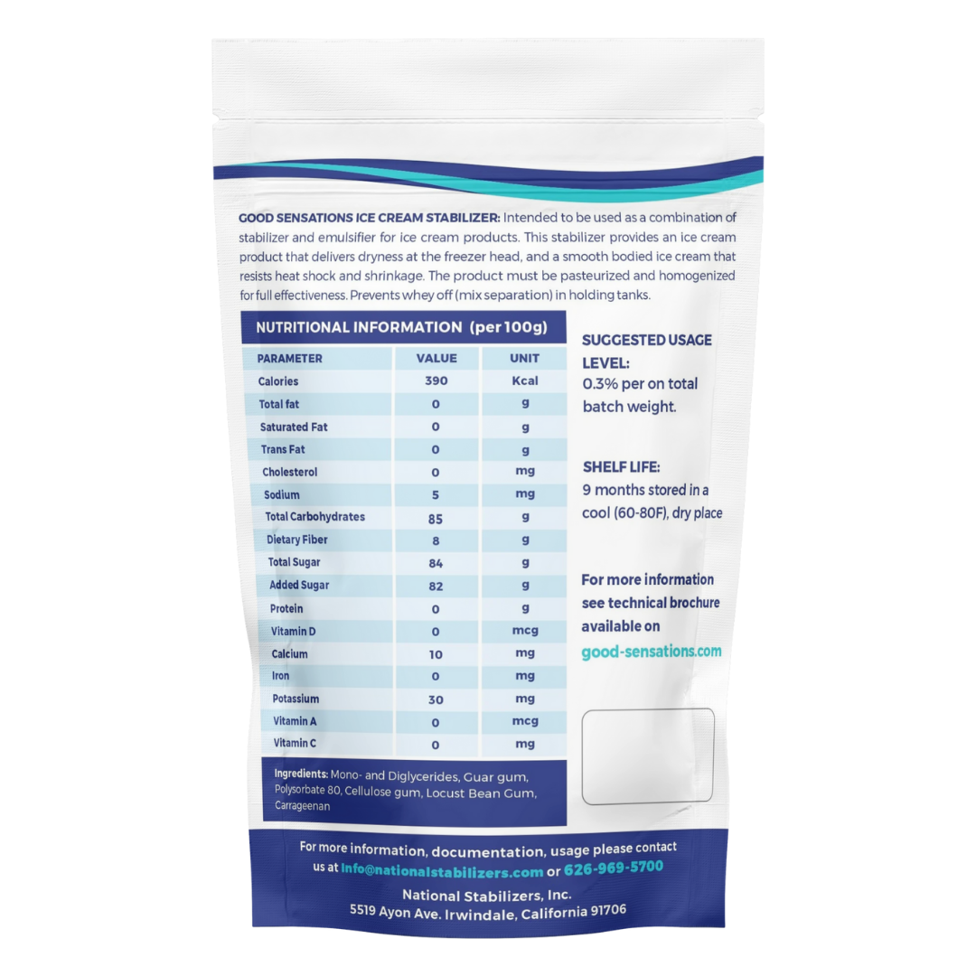 Good Sensations Ice Cream Stabilizer