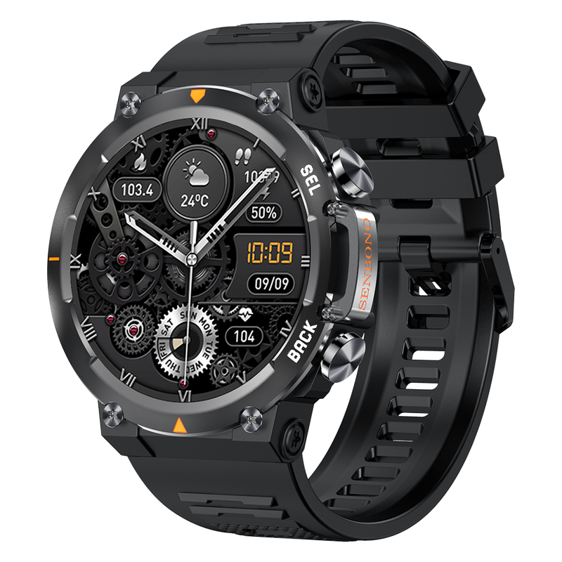 MAX18 AMOLED 1.43&quot; Smartwatch for Men – Bluetooth Calls, Gesture Control, AI Voice Assistant, Fitness &amp; Sports Tracker